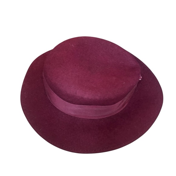 Michael Howard Burgundy red Hat Wool - Picture 4 of 11